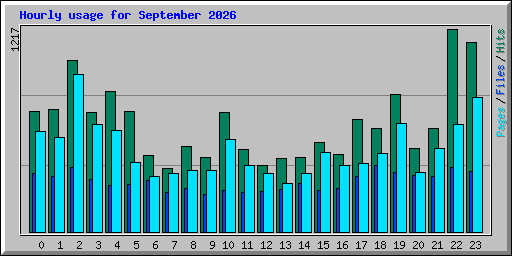 Hourly usage for September 2026